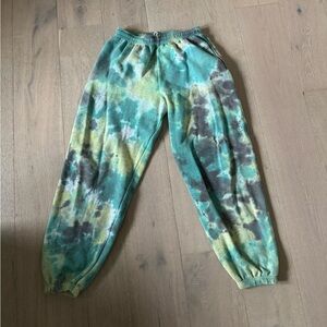 BDG Urban Outfitters Green Tie Dye Womens Jogger Sweatpants